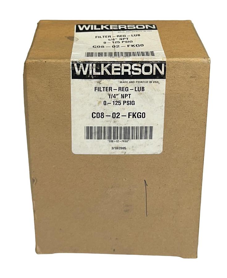 Used WILKERSON C08-02-FKG0 / C0802FKG0 FILTER-REG-LUBRICATOR ASSEMBLY 1/4'' NPT NSMP