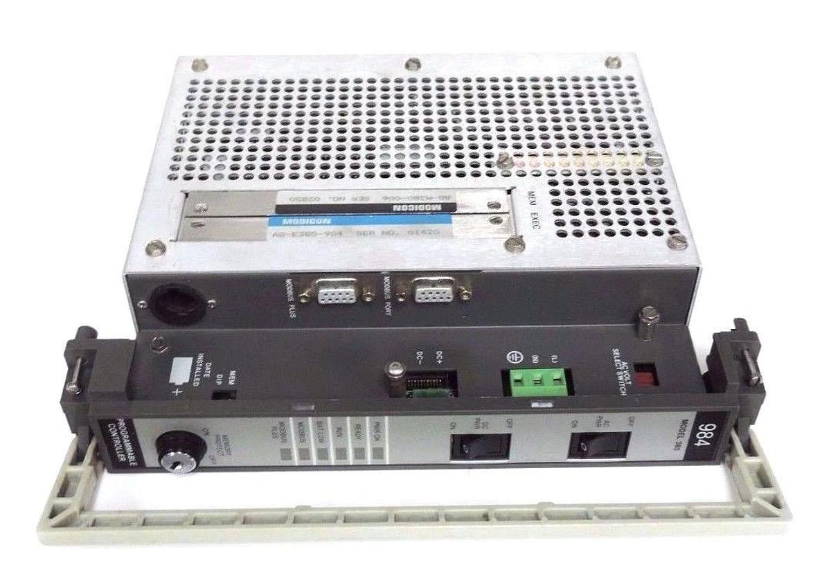 Used MODICON PC-0984-385 CONTROLLER 120/220V, 50/60HZ, .5/.25A, AS-97770-000