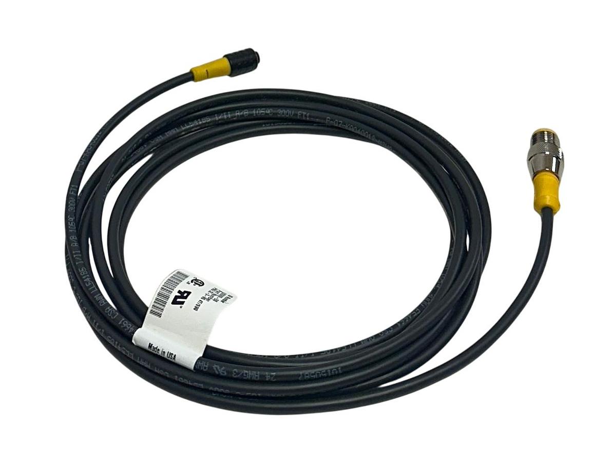 Used TURCK PKG 3Z-3-RS 4T/S90 / U0069-08 DOUBLE-ENDED CORDSET 3M/9FT M8 NSNP