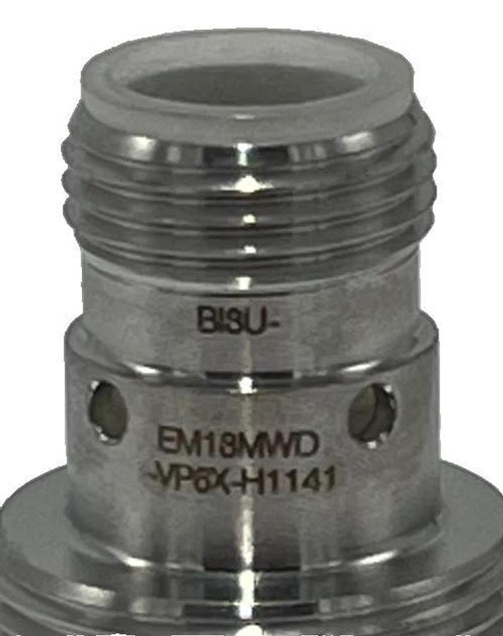 Used TURCK BI8U-EM18MWD-VP6X-H1141 Inductive Sensor 8 mm M18 Flush S.S IP69K