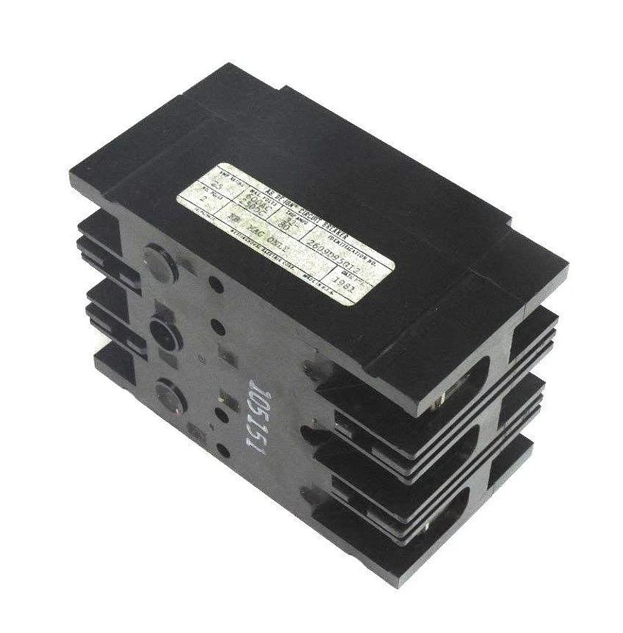 NIB WESTINGHOUSE 2606D95G12 DE-ION CIRCUIT BREAKER 600VAC, 250VDC, 25AMP, 2POLE