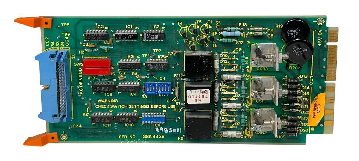 Used CROSFIELD ELECTRONICS 7353-3000 / 7353-4000 CONTROL BOARD 73533000 USNP