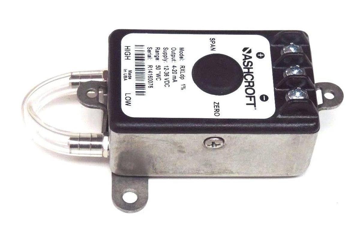 NIB ASHCROFT RX-7-MB2-42-ST-50IW TRANSMITTER 4-20MA, 12-36VDC, RXLDP, 10272250