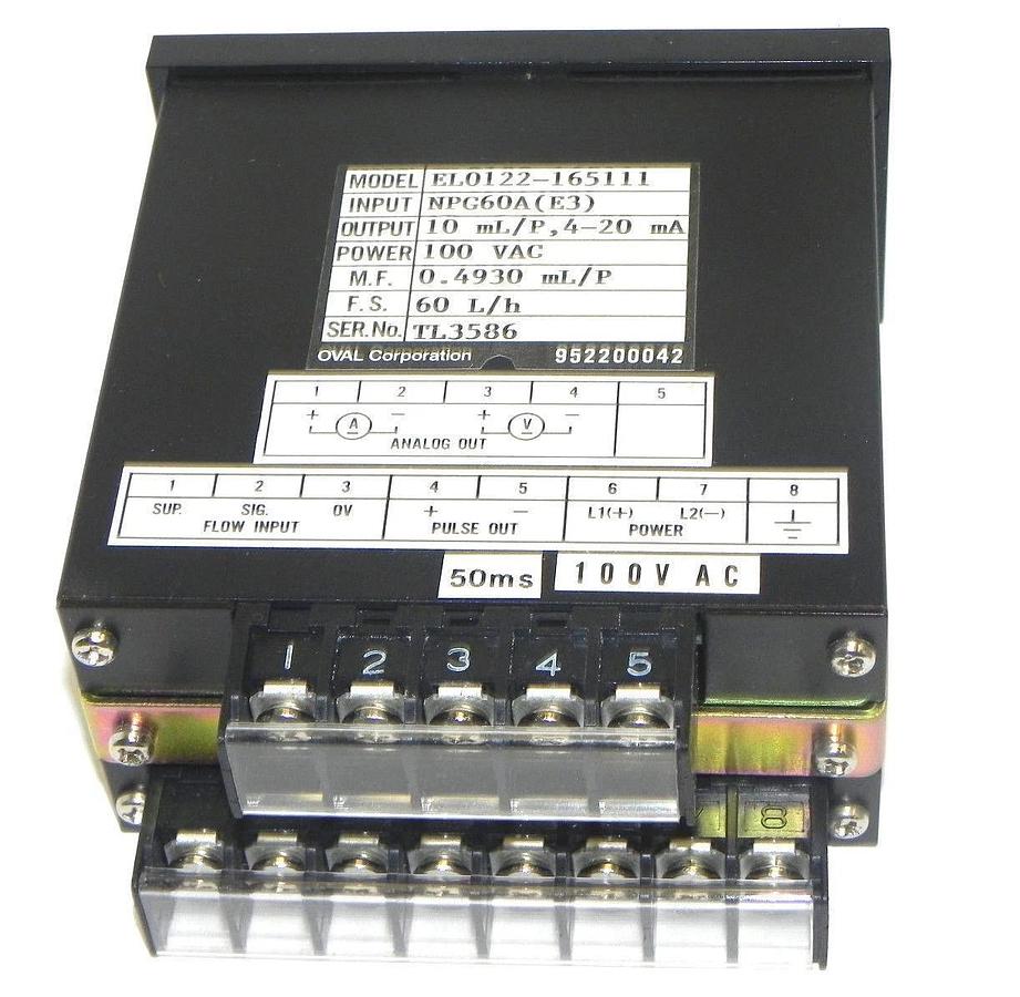 Used NIB OVAL EL0122-165111 RATE TOTALIZER 100VAC, EL0122165111