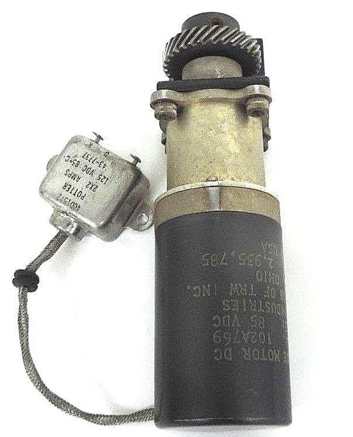 Used NEW TRW INC. 102A769 GEARCASE MOTOR DC, VOLTAGE: 85VDC W/ POTTER 40D1572