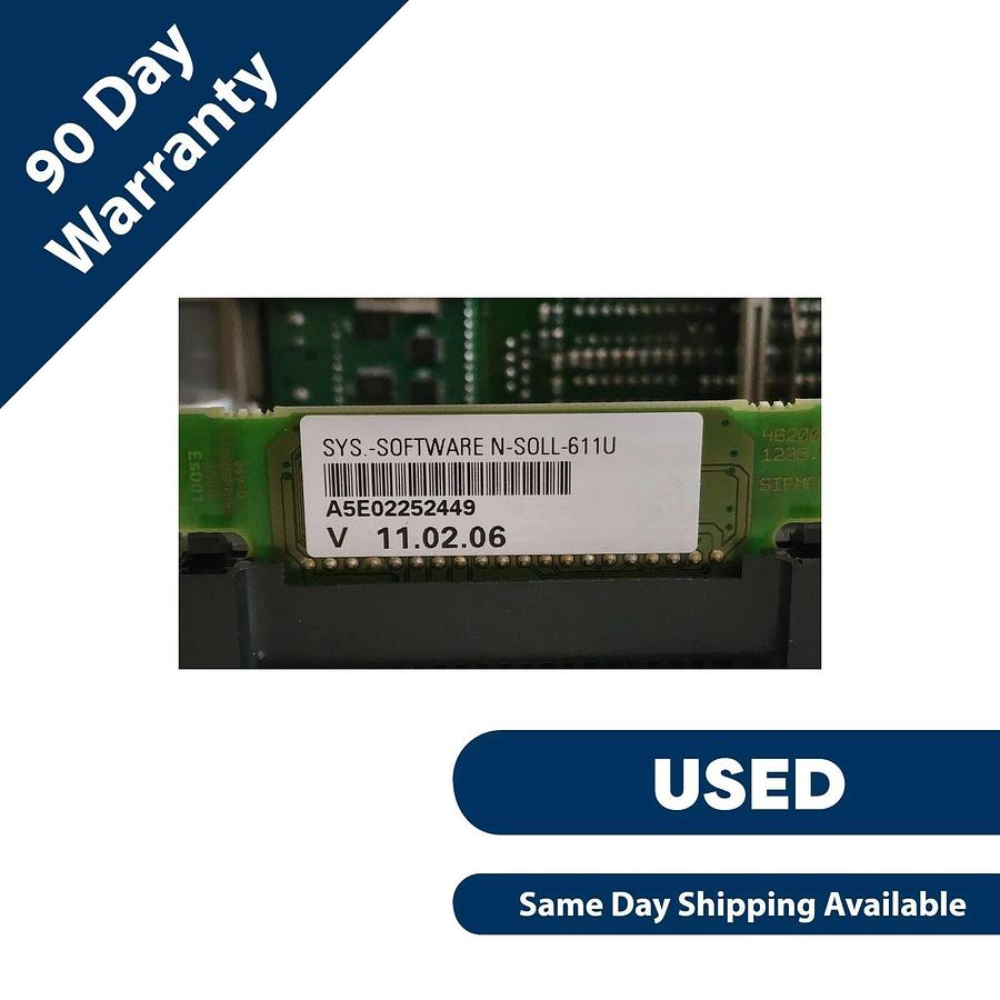 Used USED SIEMENS 6SN1118-0NH01-0AA1 SIMODRIVE 611 UNIVERSAL 2-AXIS ENCODER VER. F