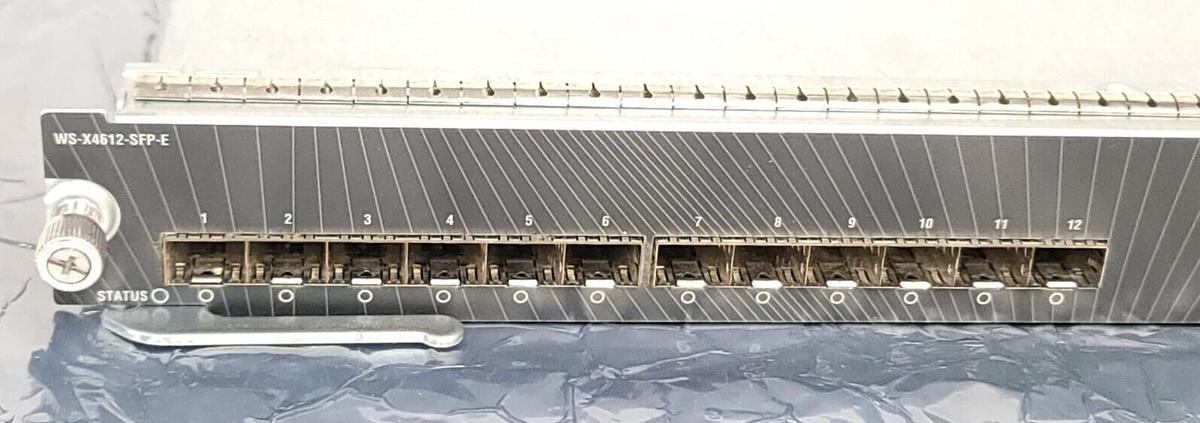 Used CISCO WS-X4612-SFP-E V02 CATALYST 4500 12-PORT GIGABIT MODULE WSX4612SFPE