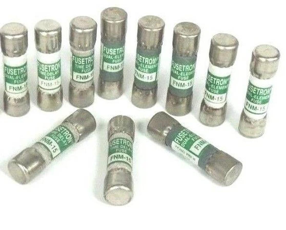 Used LOT OF 11 COOPER BUSSMANN FNM-15 FUSETRON FUSES FNM15