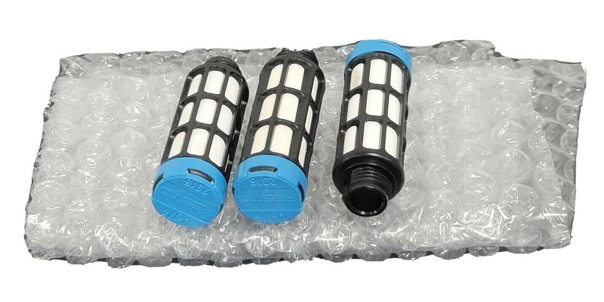 Used LOT OF 3 NEW FESTO U-1/2 SILENCER PNEUMATIC MUFFLERS 2316