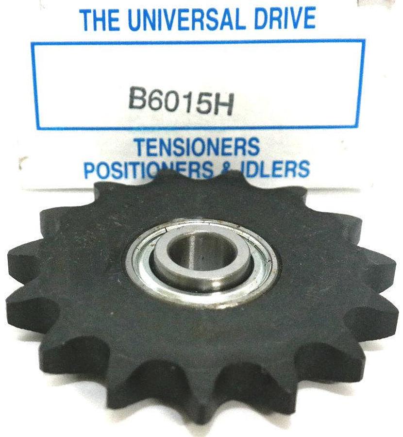 Used NIB BREWER MACHINE B6015H SPROCKET IDLER 3/8" MOUNT #60 CHAIN .6375" BORE