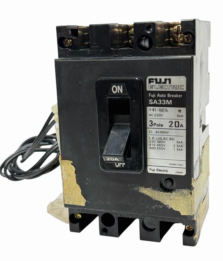 Used NEW FUJI ELECTRIC SA33M FUJI AUTO BREAKER 3-POLE 20A