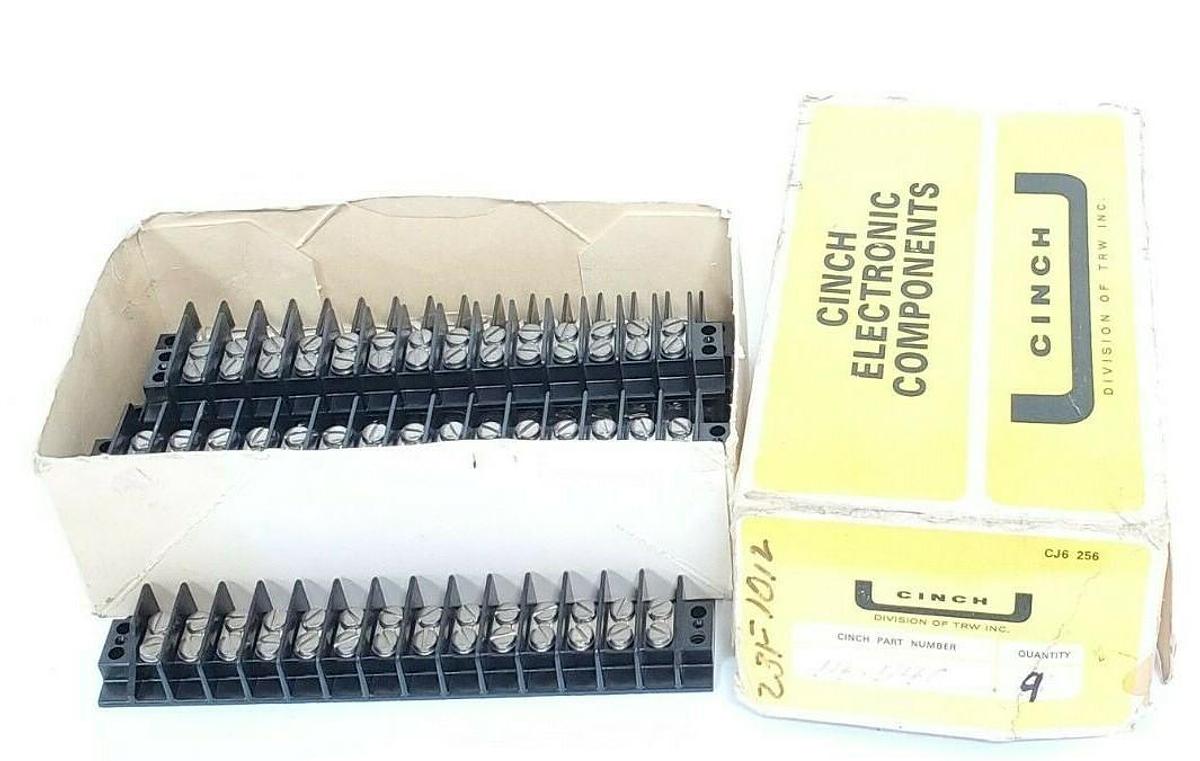 Used BOX OF 9 NEW CINCH 14-540 CONNECTOR TERMINAL BLOCKS 14540
