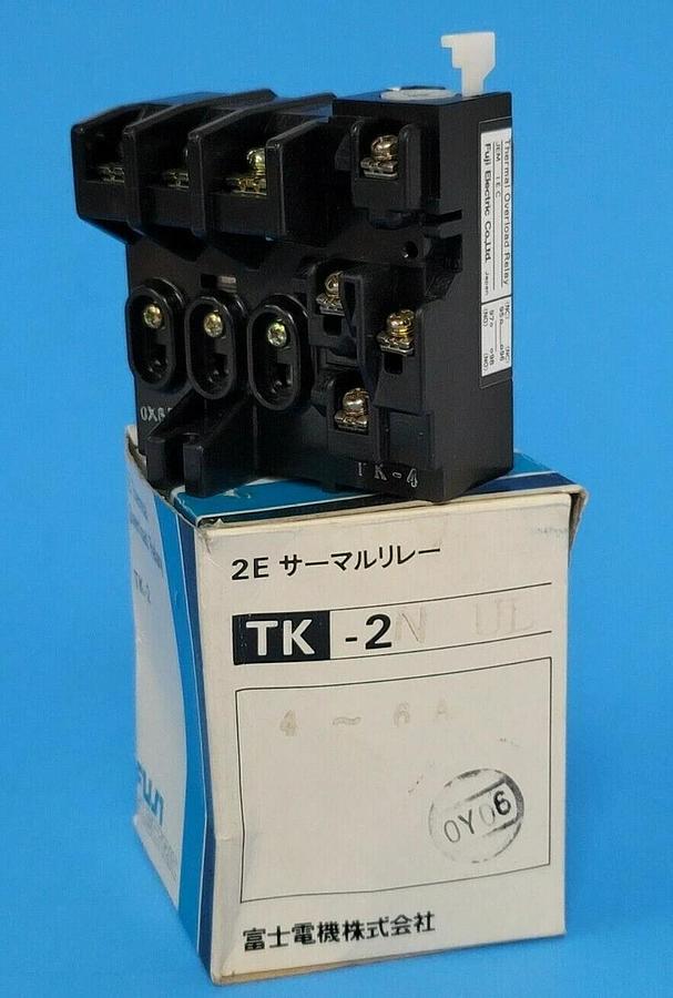 Used NIB FUJI ELECTRIC TK-2N/UL 2E THERMAL OVERLOAD RELAY TK-2 1NK1QN 4~6A