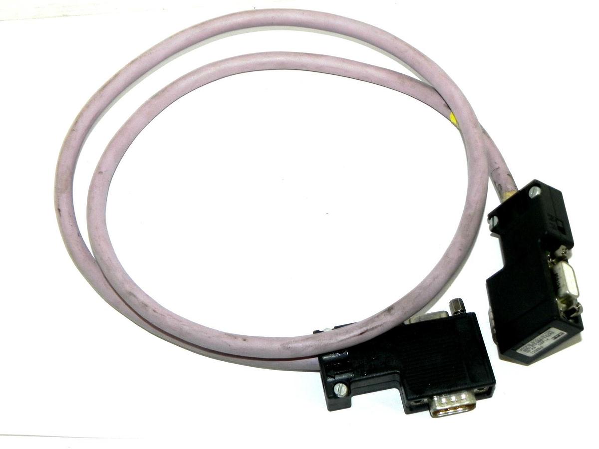 Used 2 SIEMENS 6ES7-972-0BB11-0XA0 CONNECTORS 6ES79720BB110XA0 WITH 37'' CABLE