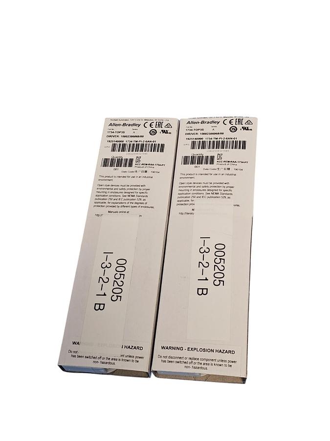 Used LOT OF 2 NIB ALLEN BRADLEY 1734-TOP3S TERMINAL BASES 1734TOP3S SER. A