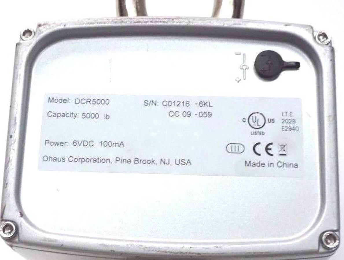 Used OHAUS 3000 SERIES DCR5000 CRANE SCALE CAPACITY: 5000 LBS