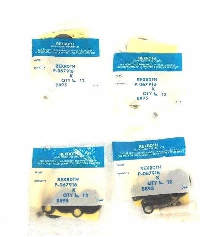Used LOT OF 4 NEW REXROTH P-067916 REPAIR KITS P067916