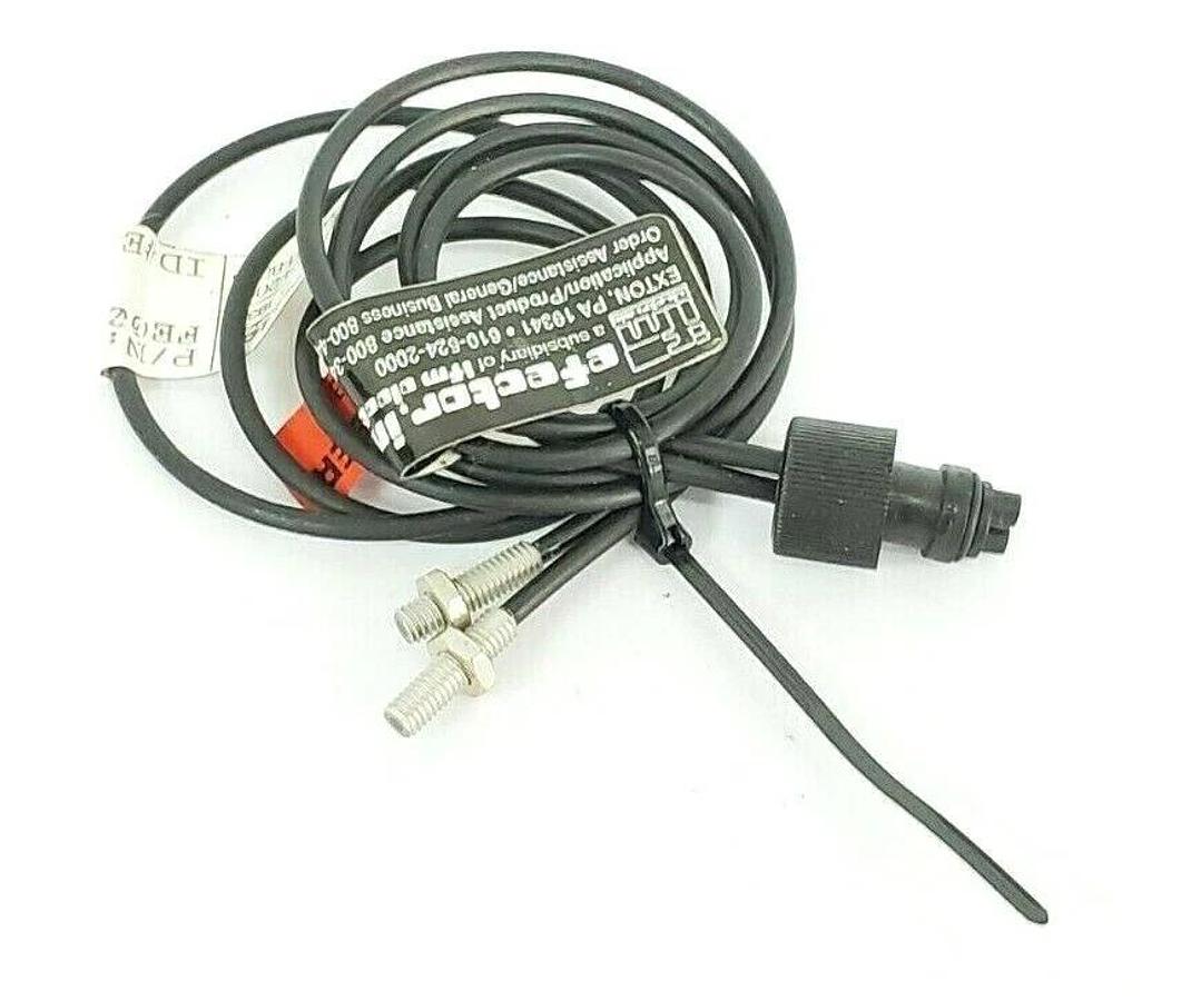 Used IFM EFECTOR FE-00-P-A-M4/2M PHOTOELECTRIC THROUGH BEAM M4 96MM, FE00PAM4