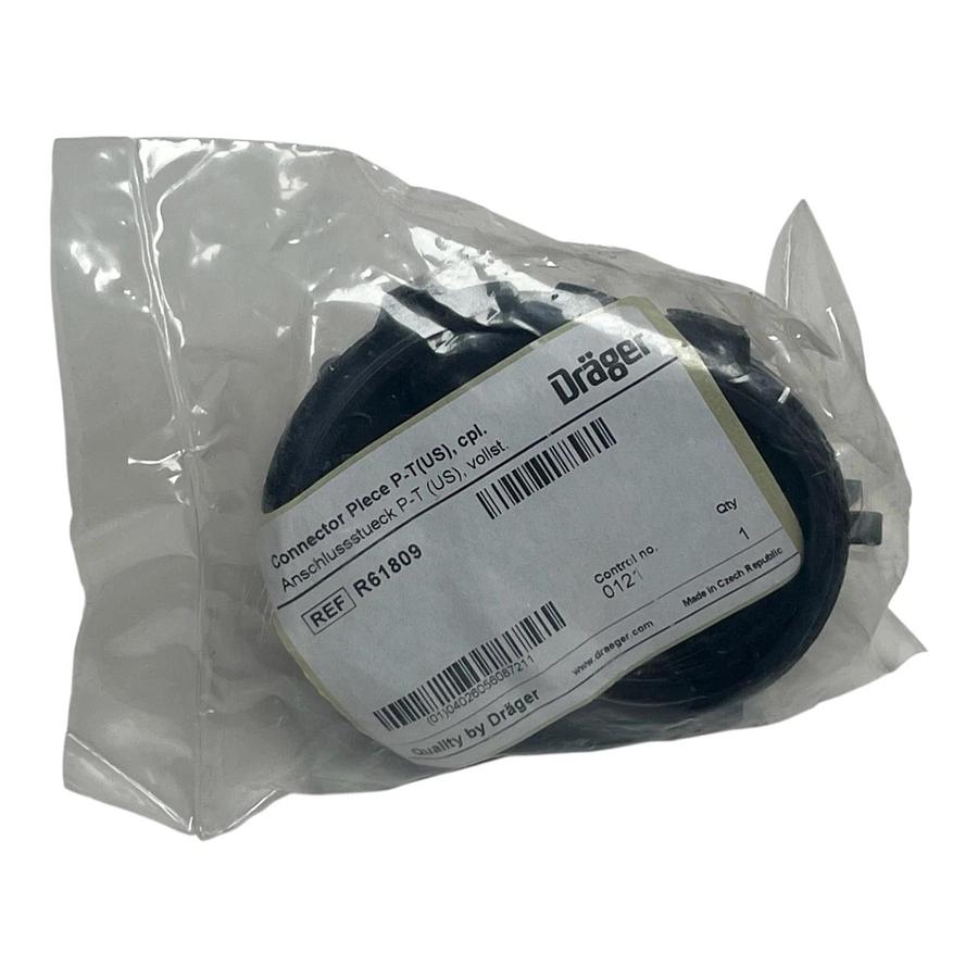 Used Dräger R61809 Connector Piece - Respirator mask, PPE, New Surplus Factory Sealed