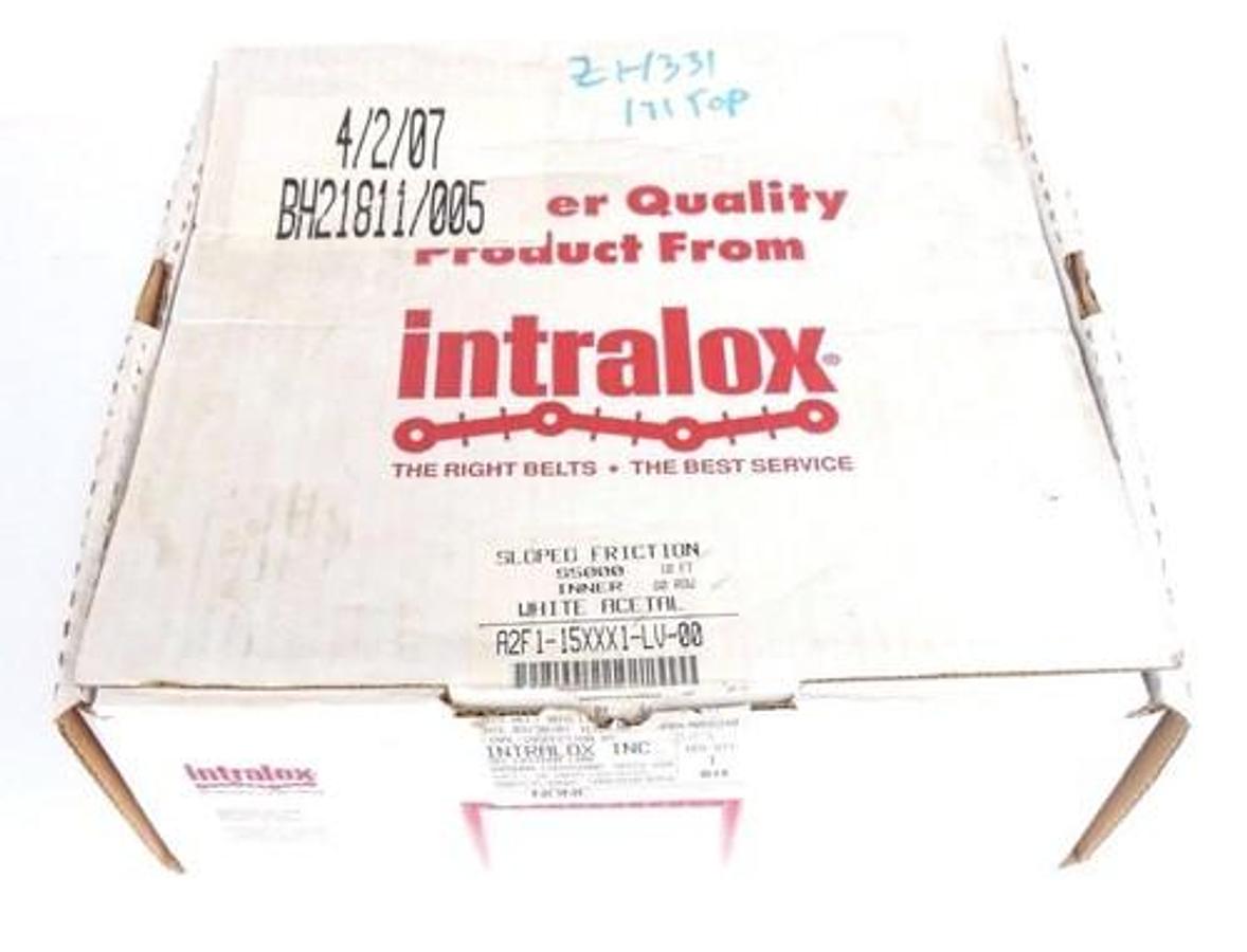 Used NIB INTRALOX A2F1-15XXX1-LV-00 S5000 10' SLOPED FRICTION BELT A2F115XXX1LV00