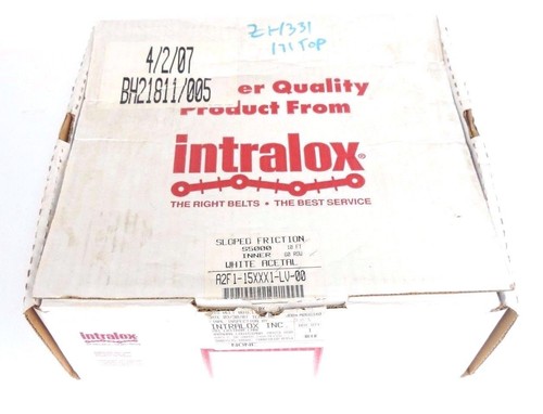 Used NIB INTRALOX A2F1-15XXX1-LV-00  S5000 10' SLOPED FRICTION BELT A2F115XXX1LV00