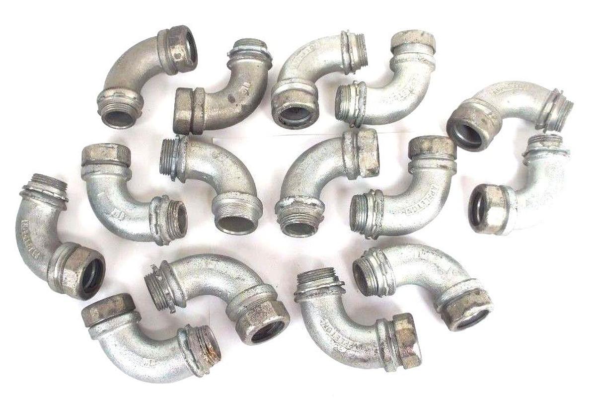 Used LOT OF 15 APPLETON 1" LIQUID TIGHT CONDUIT ELBOWS