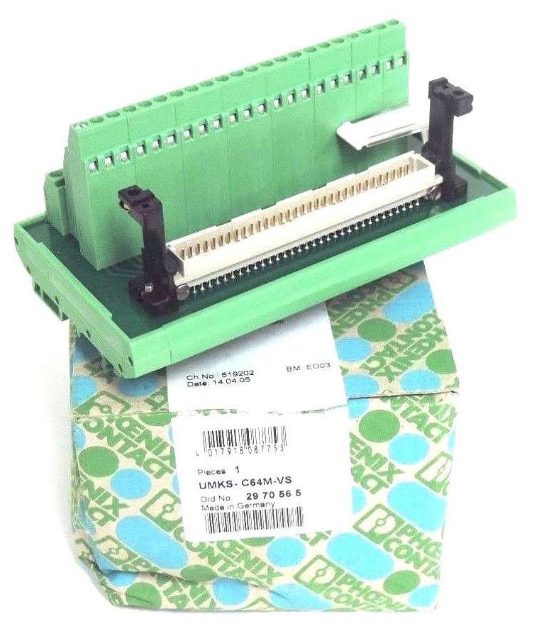 NIB PHOENIX CONTACT UMKS-C64M-VS TERMINAL BLOCK MODULE 2970565