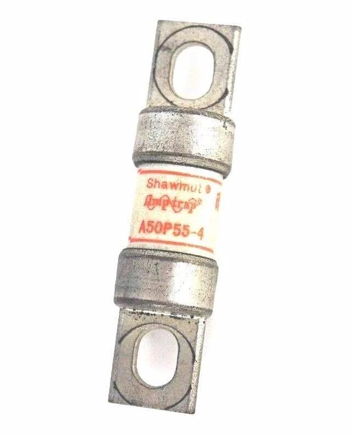 Used GOULD SHAWMUT A50P55-4 AMPTRAP FUSE FORM 101, 35 A, 500VAC, A50P554