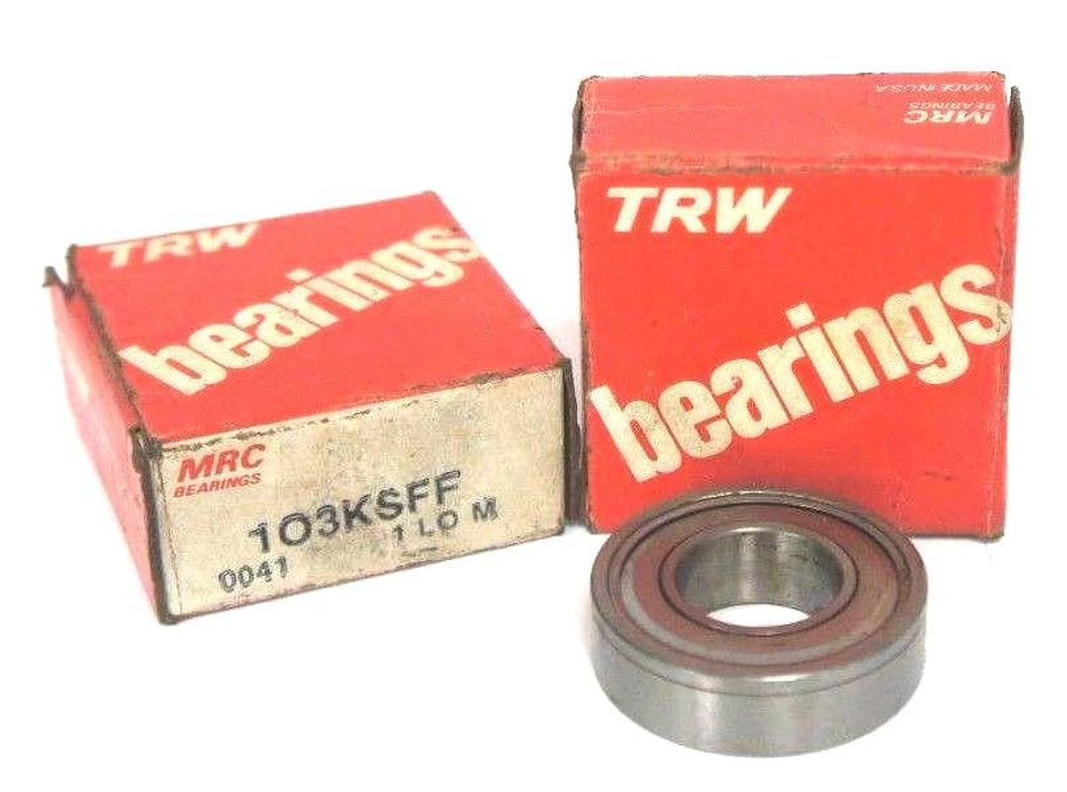 Used LOT OF 2 NIB MRC 103KSFF SINGLE ROW BALL BEARINGS