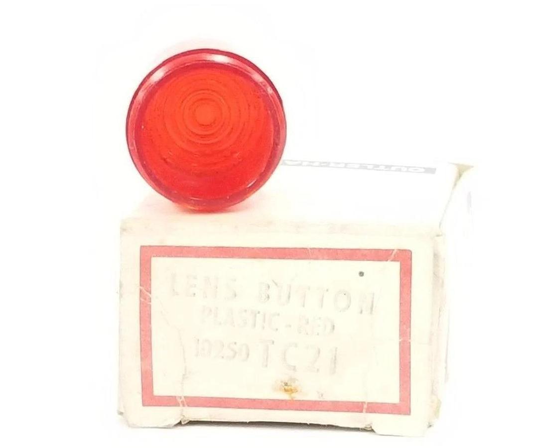 Used NIB EATON CULTER-HAMMER 10250TC21 LENS BUTTON PLASTIC RED