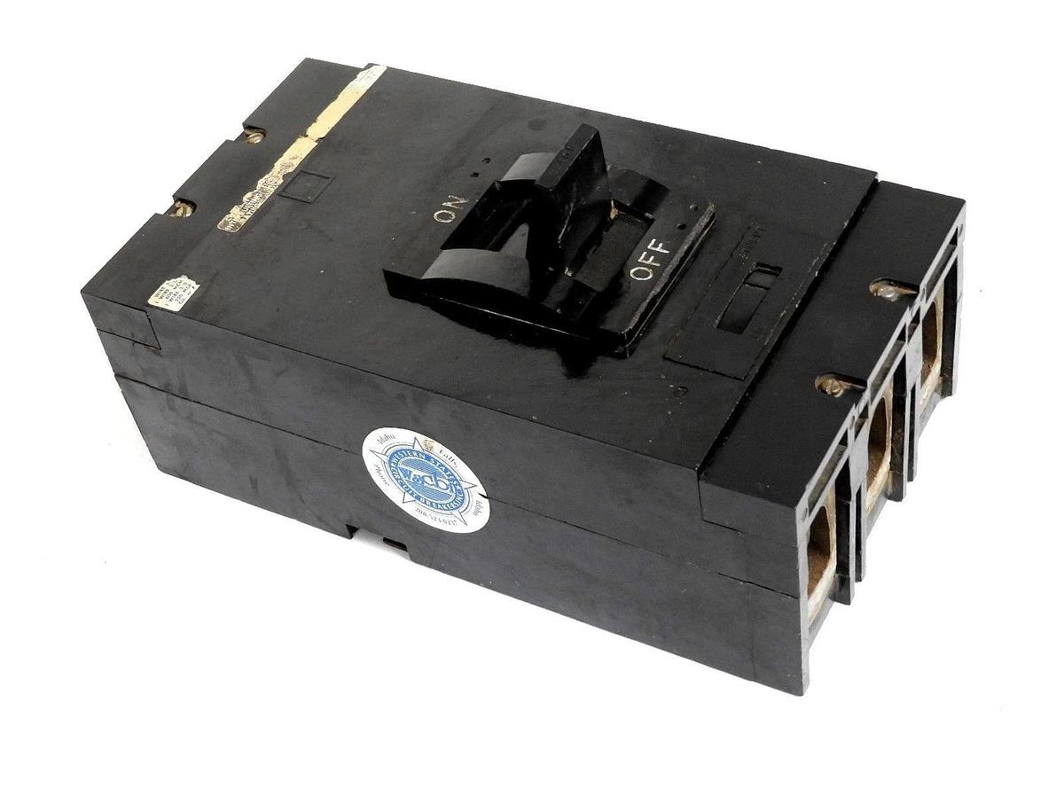Refurbished REPAIRED SQUARE D 400AMP CIRCUIT BREAKER WITH MAGNETIC TRIP MISSING PART NUMBER