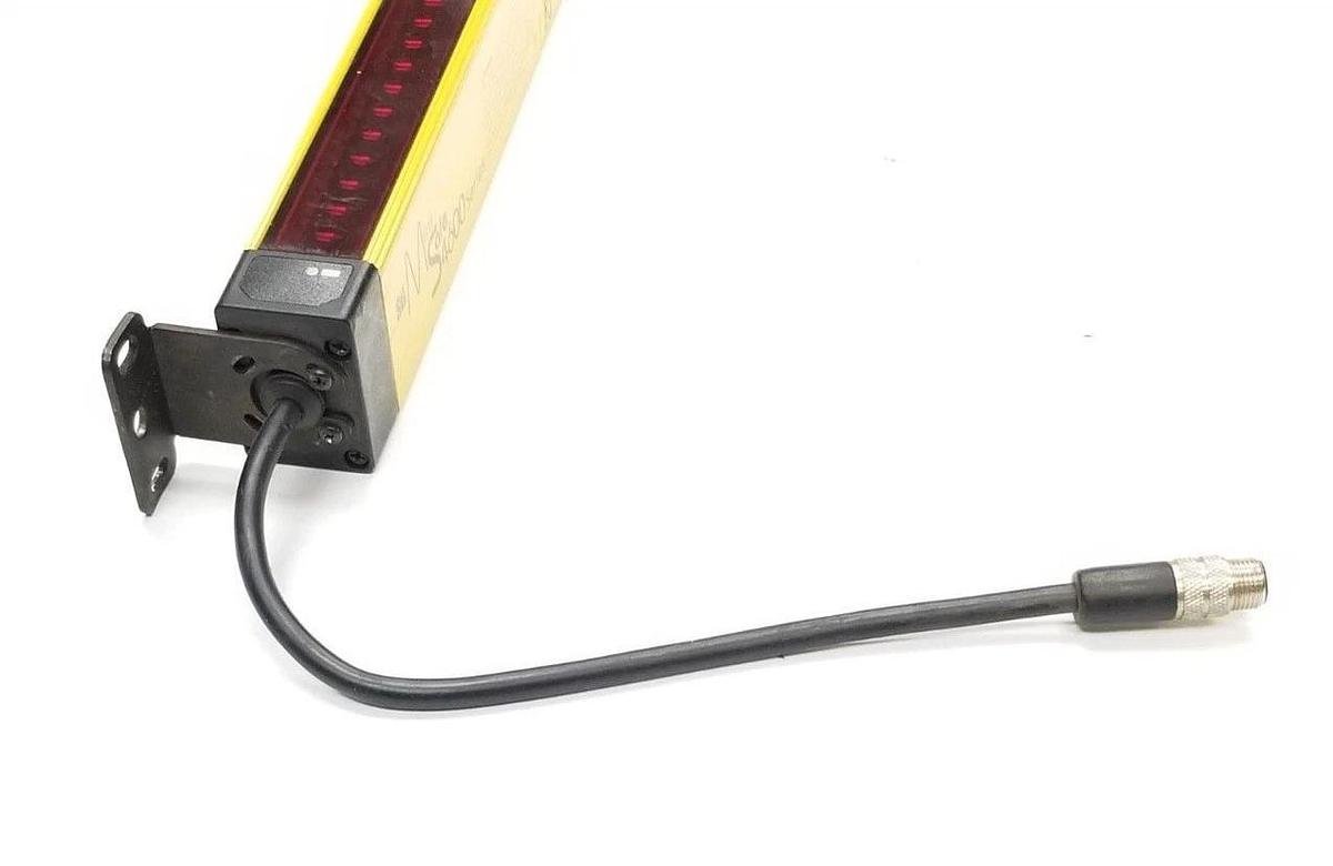 Used STI MS46-20-1305-Q1-X LIGHT CURTAIN TRANSMITTER 70157-1012, MS46201305Q1X