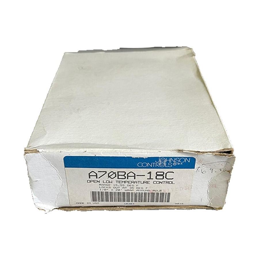 Used NEW JOHNSON CONTROLS A70BA-18C / A70BA18C OPEN LOW TEMPERATURE CONTROL 15/55 DEG