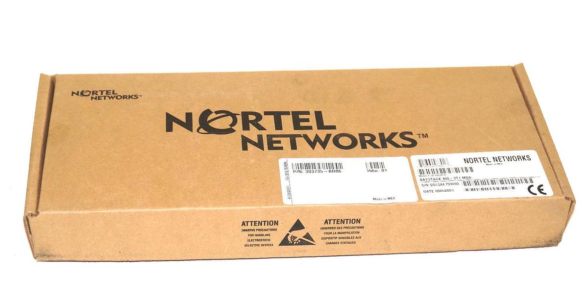 Used NIB NORTEL 303735-BR06 NETWORK CARD BAYSTACK 400-ST1 MDA, AL2033010 HDW: 01