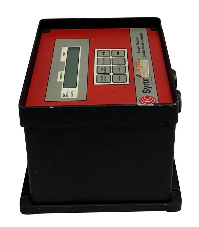 Refurbished SYRON DBA100 SINGLE CHANNEL DOUBLE BLANK ANALYZER 120VAC 60Hz SENSOR/CONTROL REP