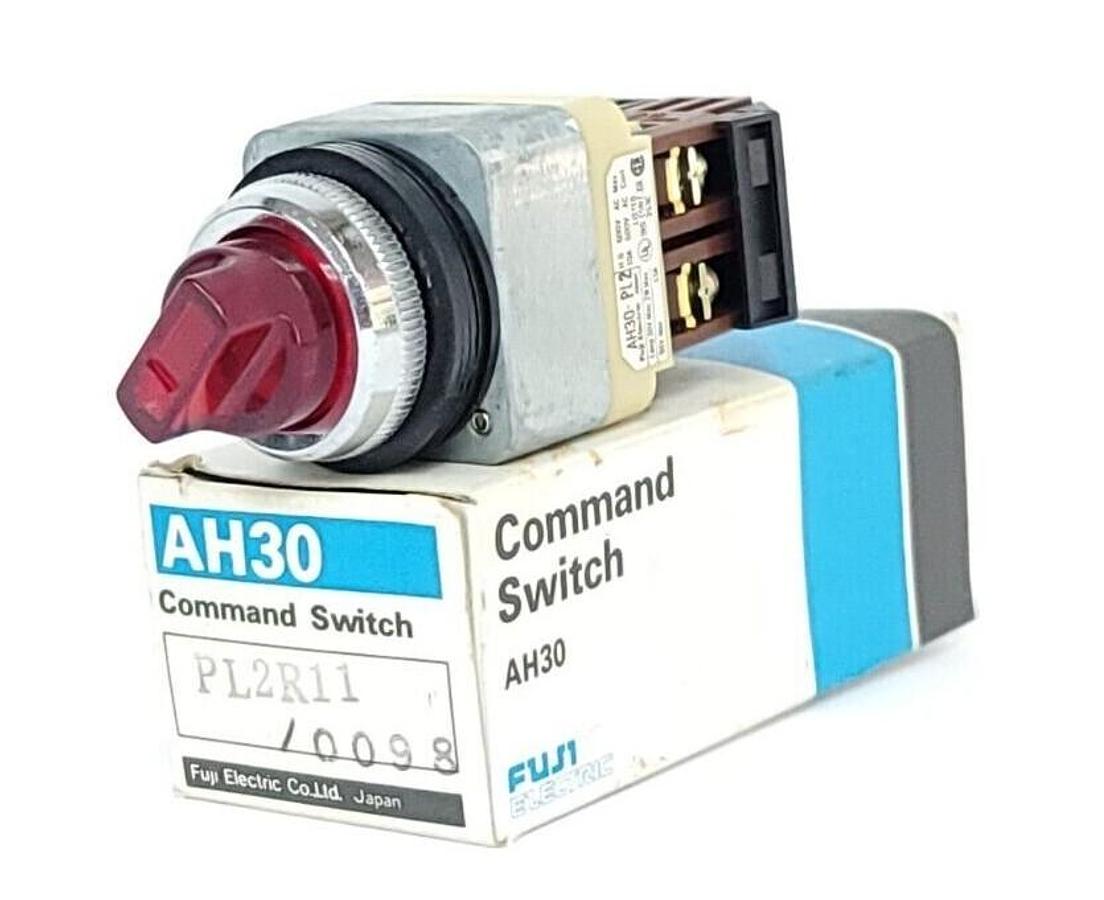 Used NIB FUJI ELECTRIC AH30-PL2R11/0098 SELECTOR SWITCH 2W 30V 2 POSITION