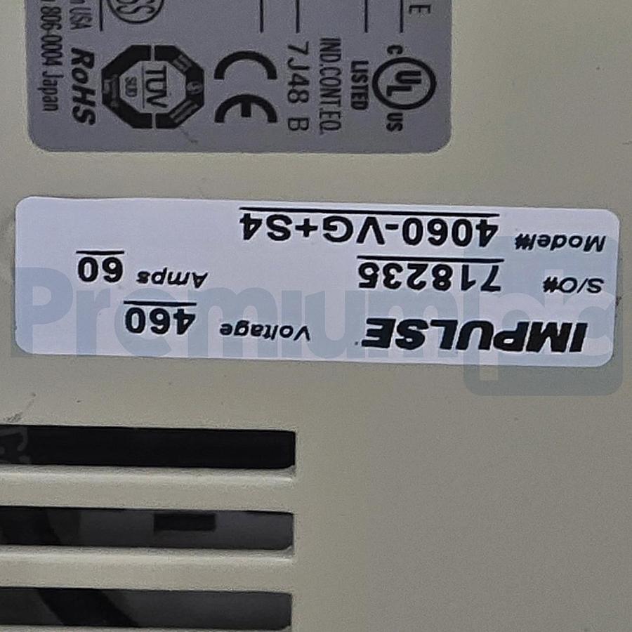 Magnetek 4060-VG+S4 | CIMR-AU4A0072AAA Impulse VG+ Series 4 Drive 460V 40HP NEW