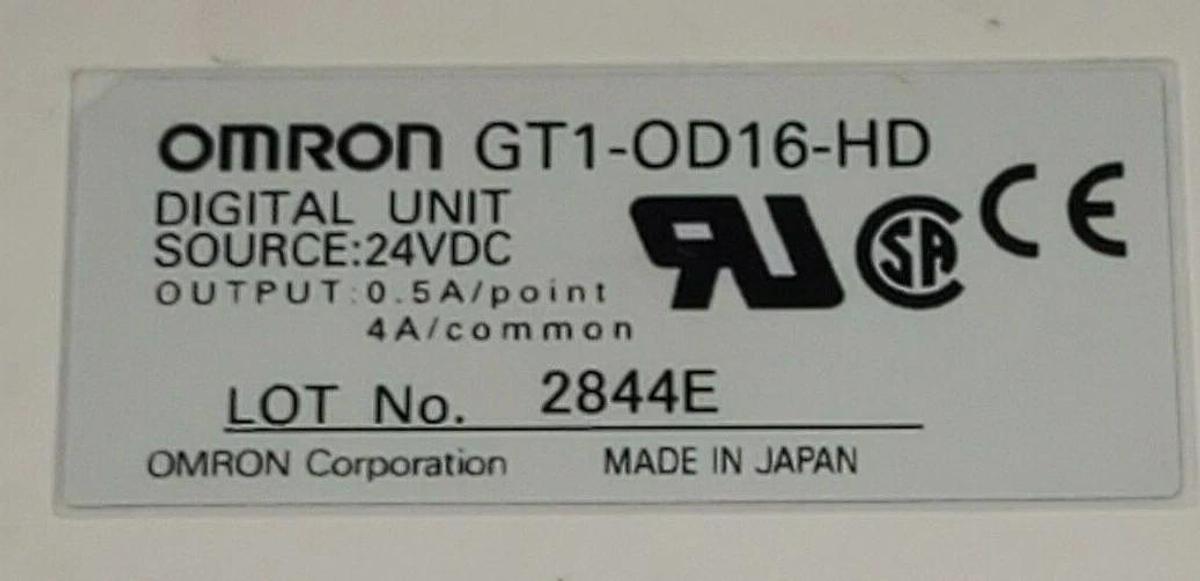 Used OMRON GT1-OD16 DIGITAL UNIT GT1-OD16-HD 24VDC