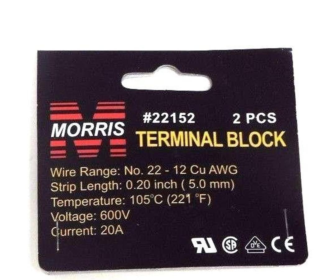 Used LOT OF 14 NEW MORRIS # 22152 TERMINAL BLOCKS
