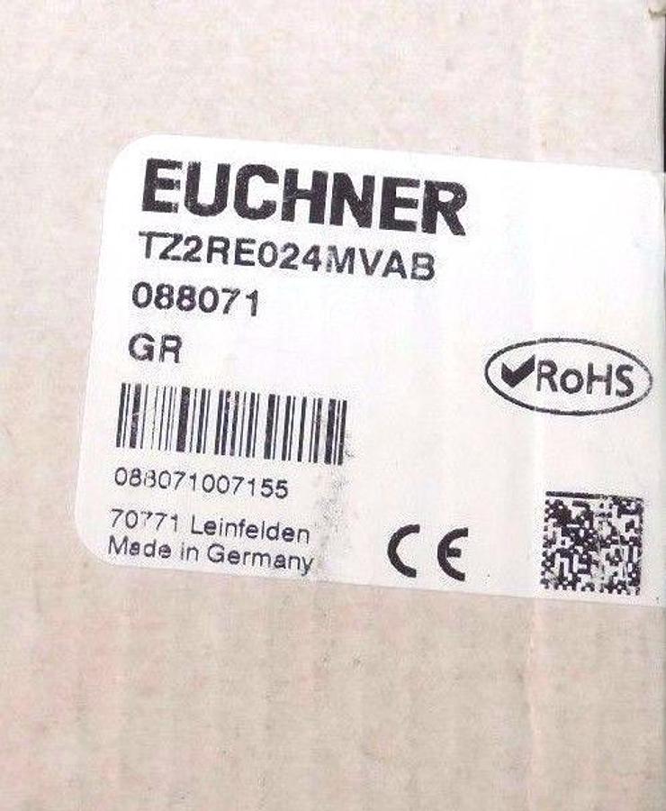 Used NIB EUCHNER TZ2RE024MVAB SAFTEY SWITCH AC/DC 24V, ID. NR. : 088071, MISSING KEY