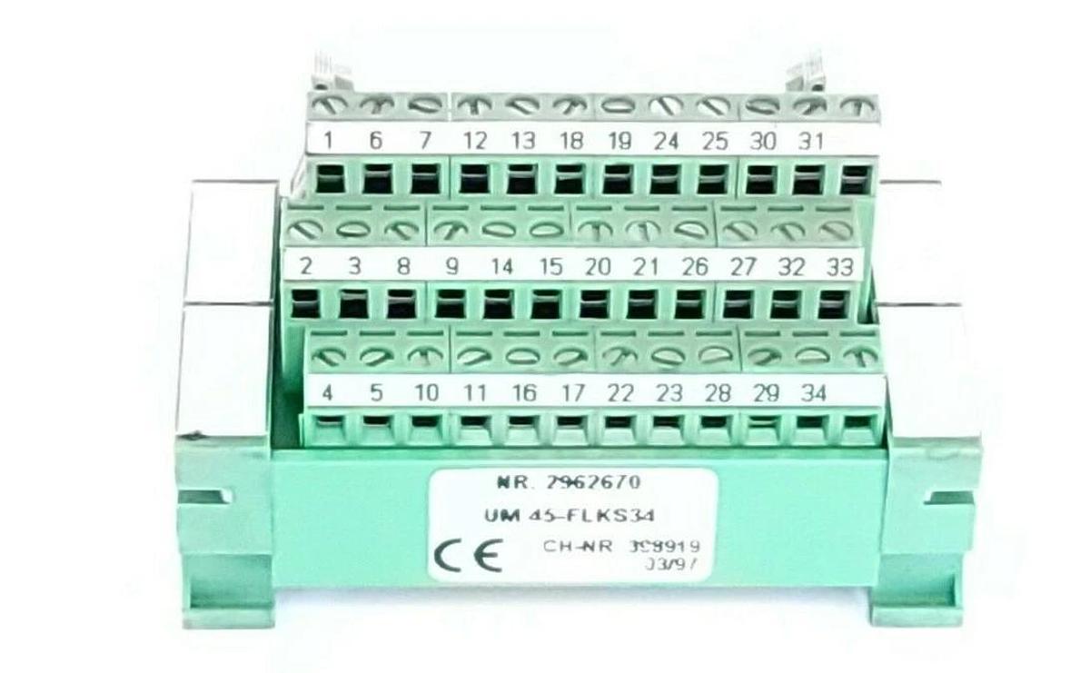 Used PHOENIX CONTACT UM 45-FLKS34 VARIOFACE MODULE NR. 2962670