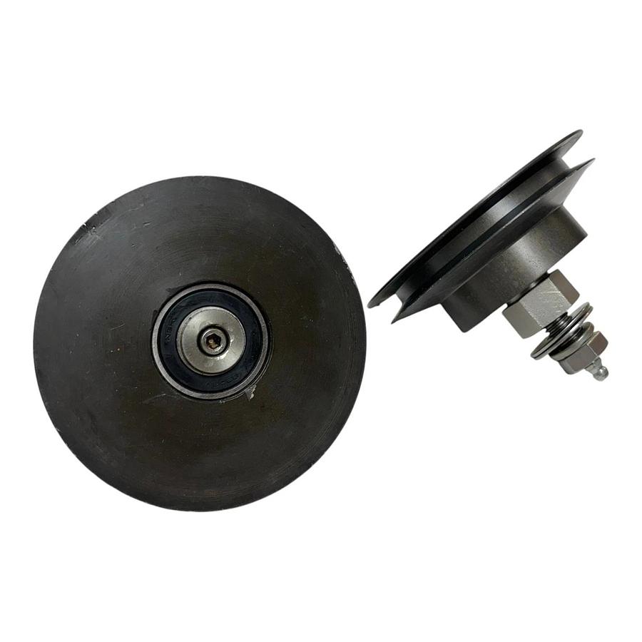 Lot of 2 Eagle Belt Transfer Pulley Assembly 1:1 V-Belt Idler with Grease Zerk
