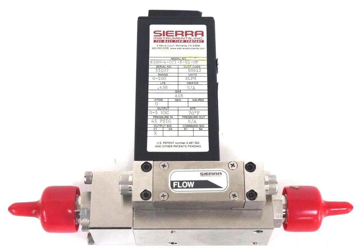 Used NIB SIERRA 830M-4-OV1-E-V1-MP AIR MASS FLOW CONTROLLER 830M4OV1EV1MP 0-100 SLPM