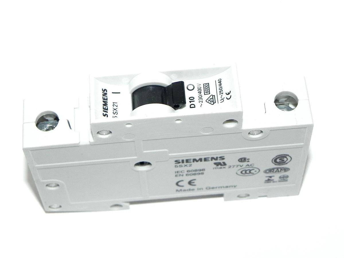 NEW SIEMENS 5SX21D10 CIRCUIT BREAKER 230/400V 5SX21, 5SX2, 277V MAX