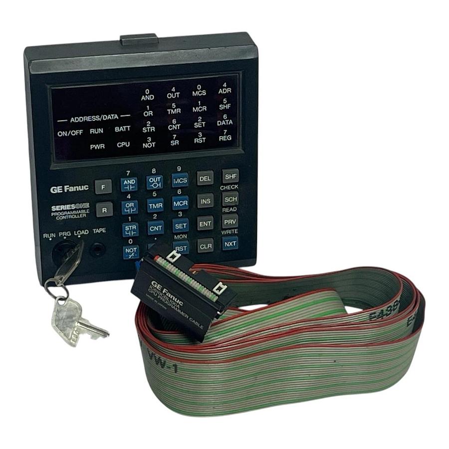 Used GE Fanuc IC610PRG105B Series One Handheld Programmer w/ IC610CBL100A Cable