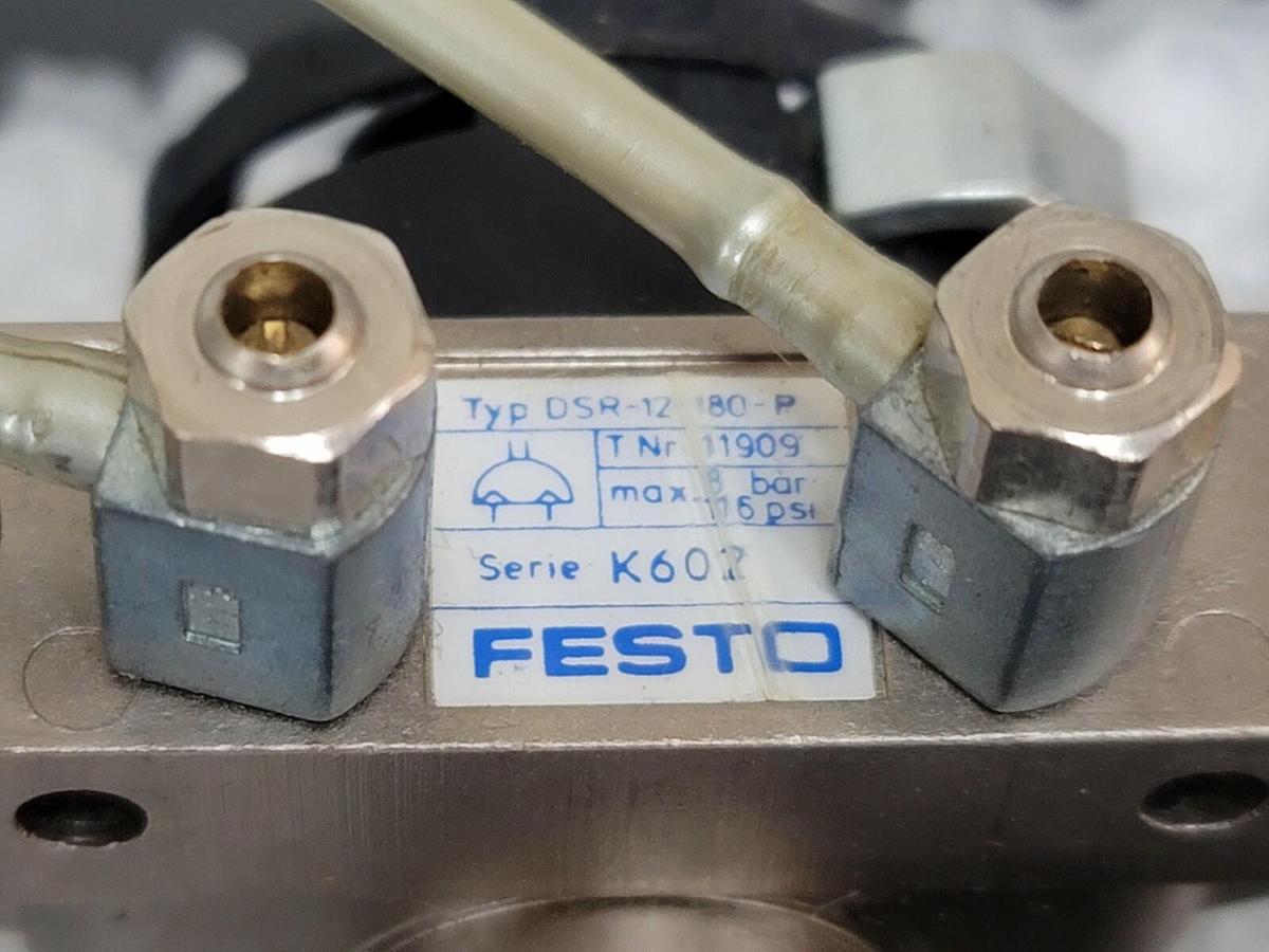 Used FESTO DSR-12-180-P SEMI-ROTARY DRIVE 11909 SERIE K602