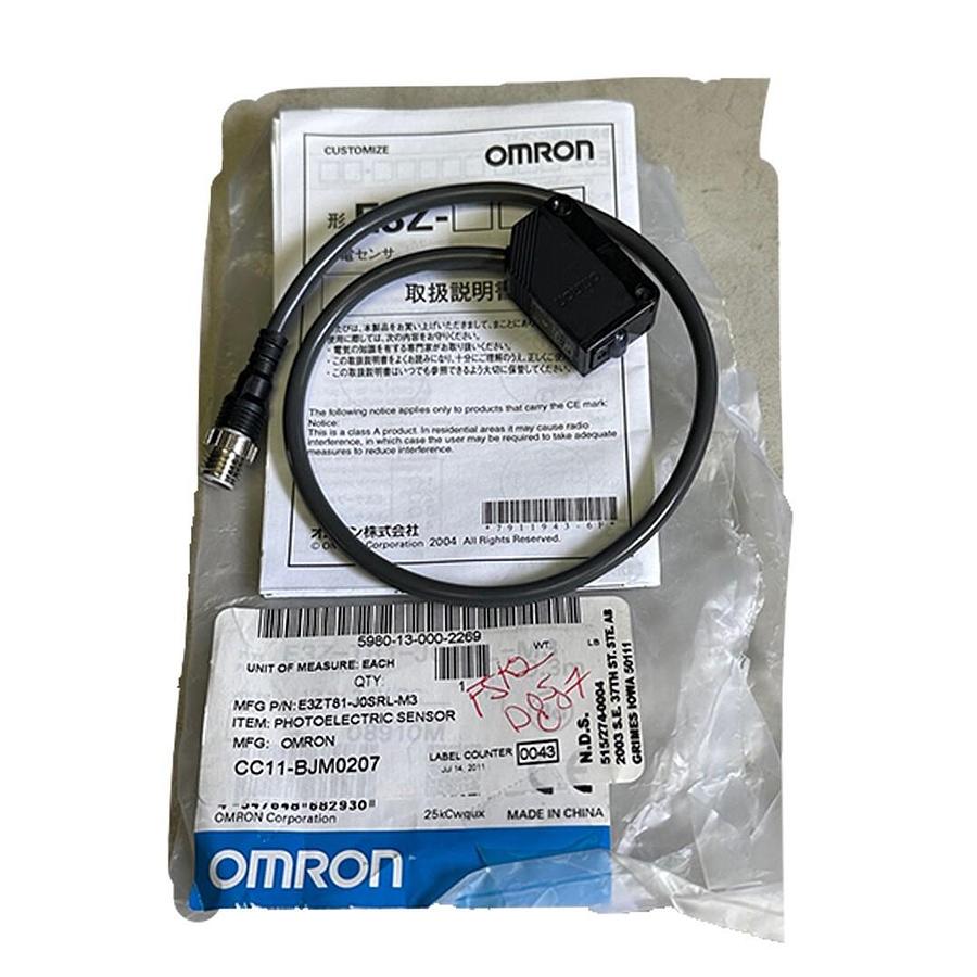 Used NEW OMRON E3Z-T81-JOSRL-M3 / E3ZT81JOSRLM3 PHOTOELECTRIC SENSOR 12-24VDC .3M