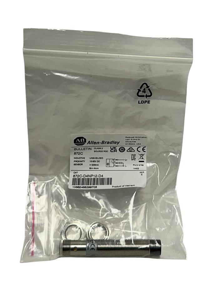 ALLEN BRADLEY 872C-D4NP12-D4 /E INDUCTIVE PROXIMITY SENSOR 10-30VDC 200mA NSMP