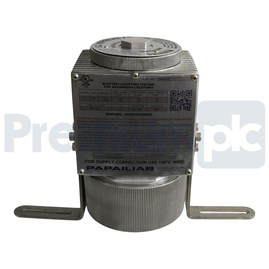Papailias SLEX-100 EXP Hazardous Location Sight Light 120V 100W Max ESR Lamp NEW