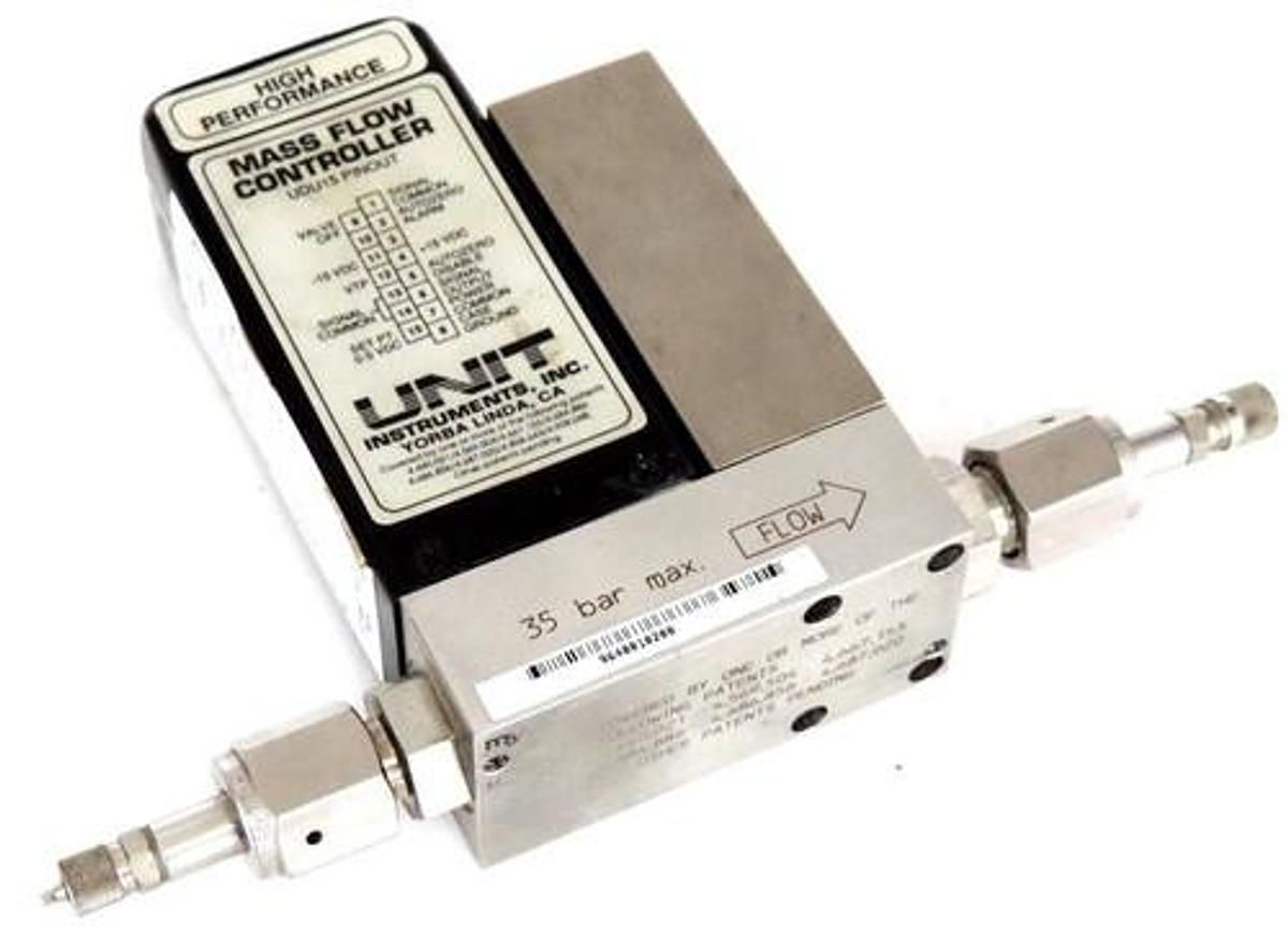 Used NIB UNIT INSTRUMENTS UFC-1200A MASS FLOW CONTROLLER 35 BAR MAX UFC1200A